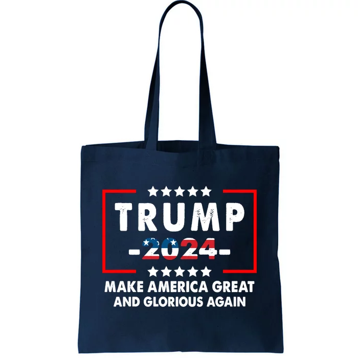 MAGAGA 2024 Make America Great And Glorious Again Trump Shirt Tote Bag