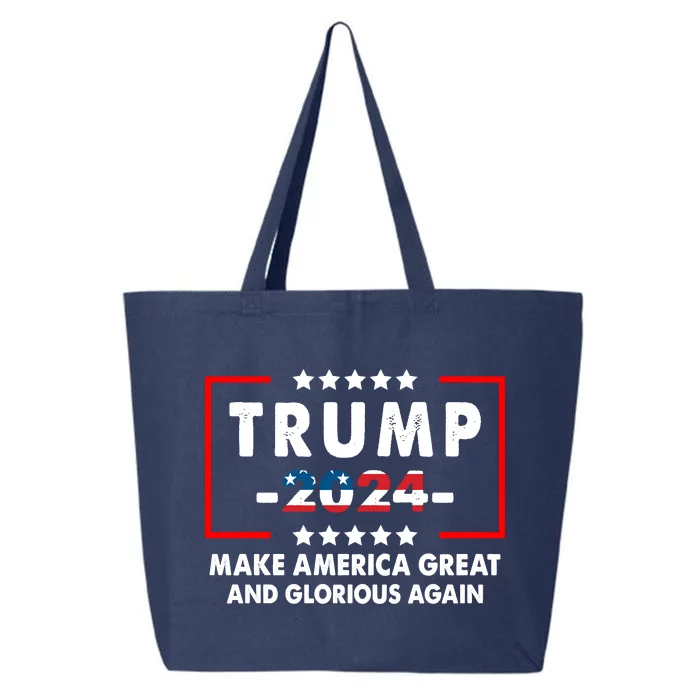 MAGAGA 2024 Make America Great And Glorious Again Trump Shirt 25L Jumbo Tote