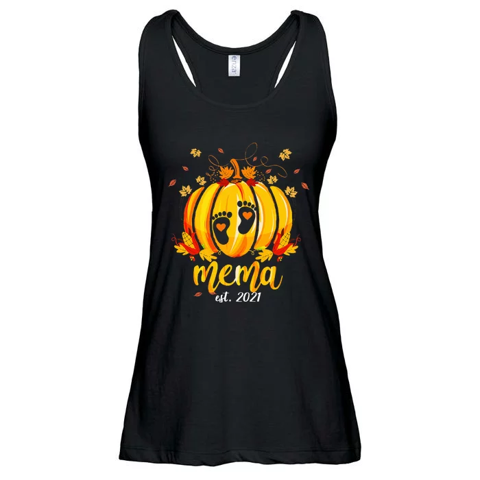 Mema 2021 Pumpkin Family Matching Thanksgiving Grandma Gift Ladies Essential Flowy Tank