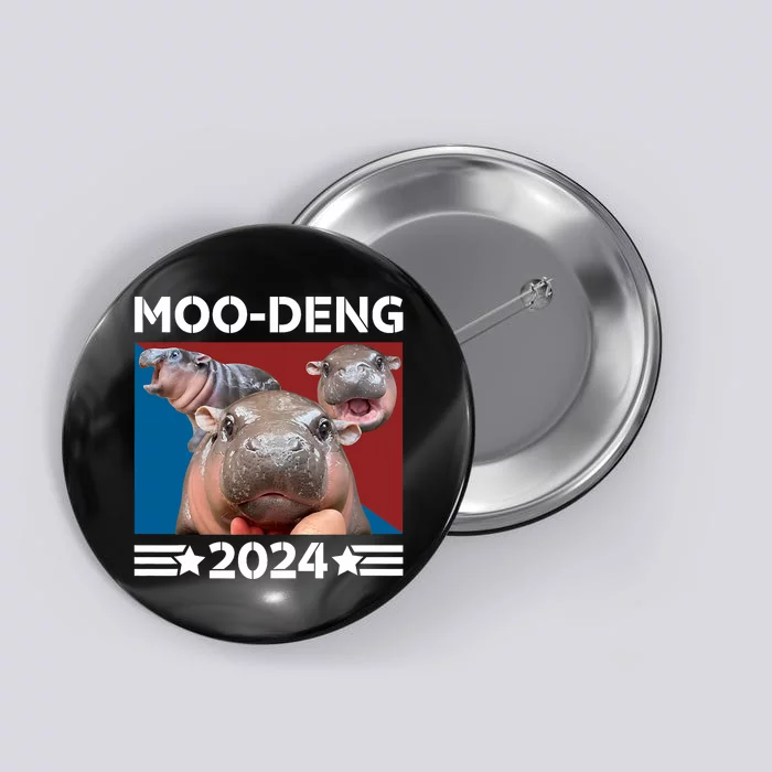 Moodeng 24 Political Baby Pigmy Hippo Moodeng 2024 Election Button