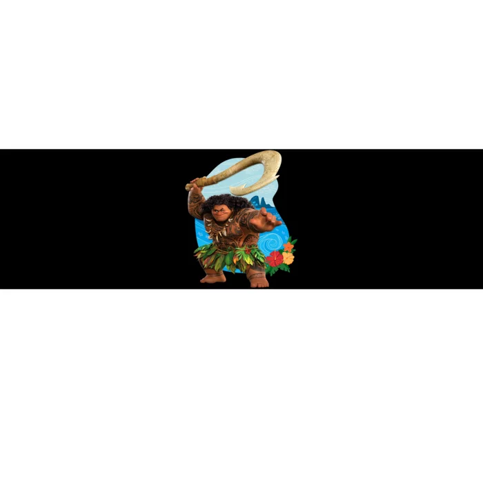 Moana 2 Tropical Island Adventure Maui With Fish Hook Bumper Sticker