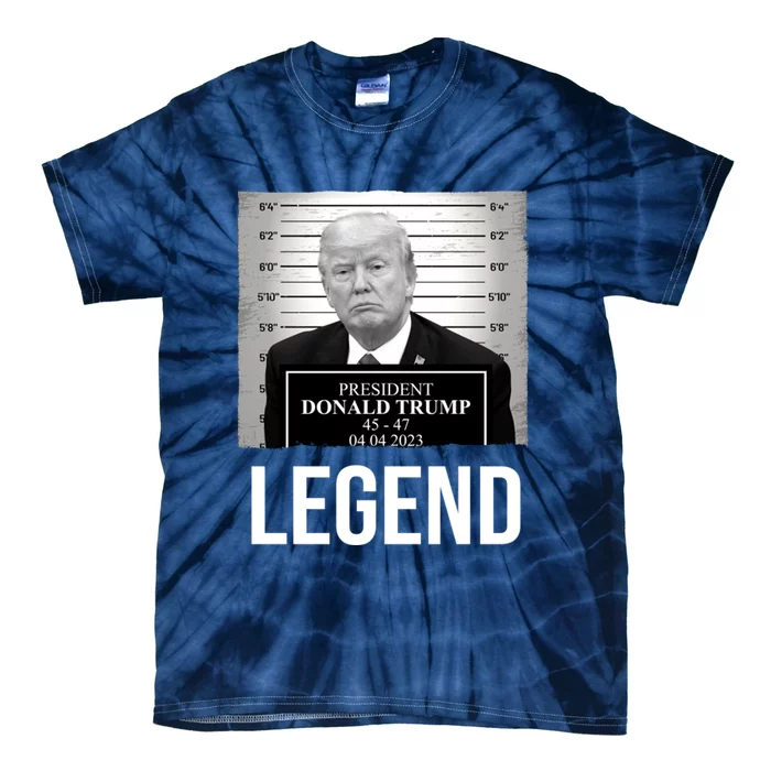 Mugshot 2024 Trump Legend Tie-Dye T-Shirt