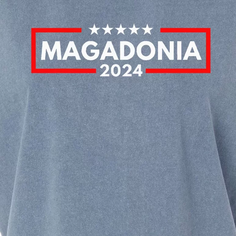 Magadonia 2024 Trump Voter Proud Trump Supporter Magadonian Garment-Dyed Women's Muscle Tee