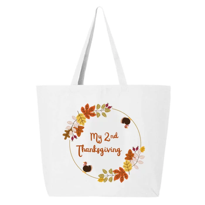 My 2nd Thanksgiving. Thanksgiving Onepiece . Baby Thanksgiving . Turkey Day . Th 25L Jumbo Tote