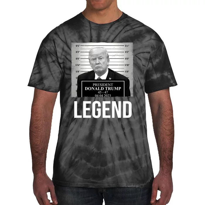 Mugshot 2024 Trump Legend Tie-Dye T-Shirt