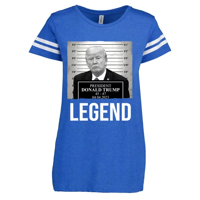 Mugshot 2024 Trump Legend Enza Ladies Jersey Football T-Shirt