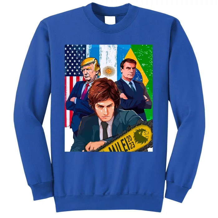 : Milei 2023 Trump 2024 Bolsonaro 2026 Cute Gift Sweatshirt