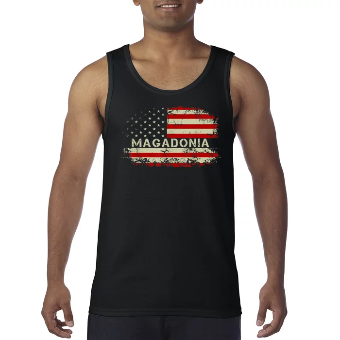 Magadonia 2024 Trump Voter Proud Trump Supporter Magadonian Tank Top