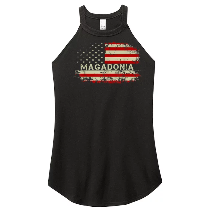 Magadonia 2024 Trump Voter Proud Trump Supporter Magadonian Women’s Perfect Tri Rocker Tank