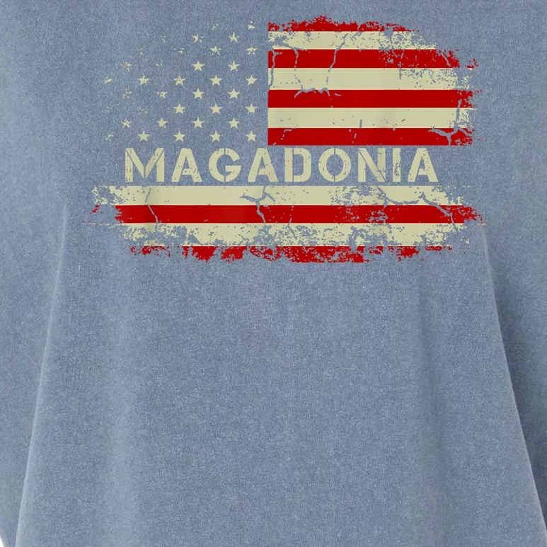 Magadonia 2024 Trump Voter Proud Trump Supporter Magadonian Garment-Dyed Women's Muscle Tee