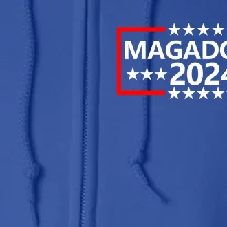 Magadonia 2024 Trump Voter Proud Trump Supporter Magadonian Full Zip Hoodie