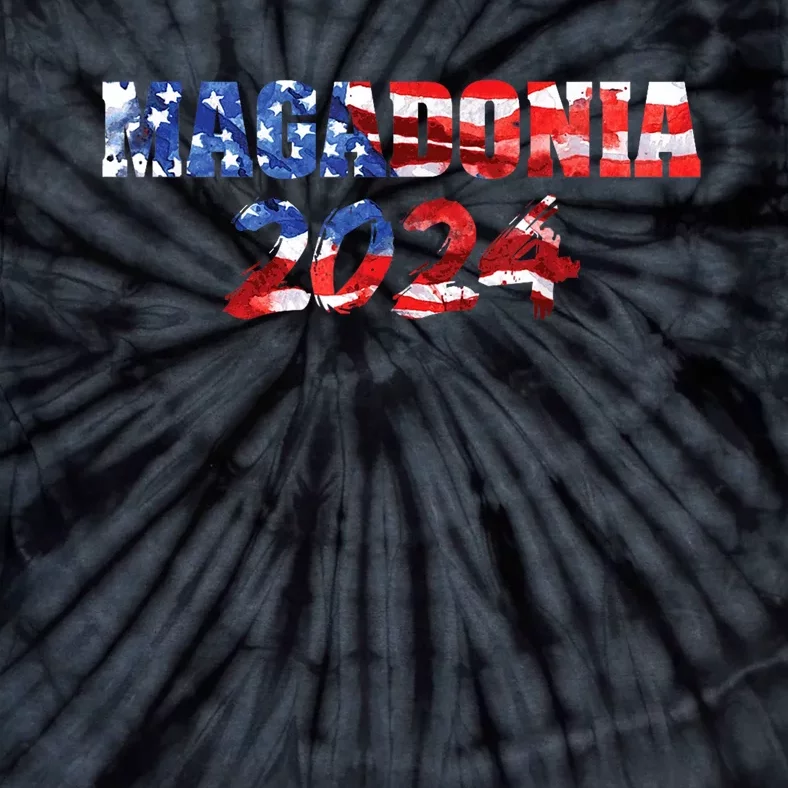 Magadonia 2024 Trump Voter Proud Trump Supporter Magadonian Tie-Dye T-Shirt