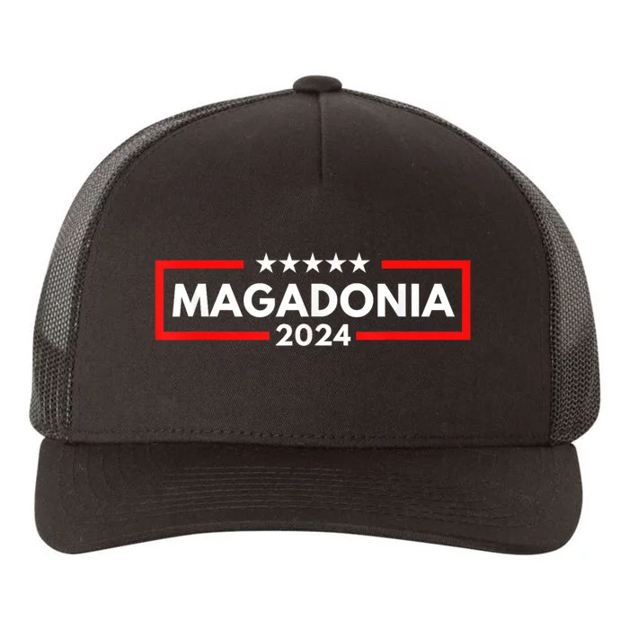 Magadonia 2024 Trump Voter Proud Trump Supporter Magadonian Yupoong Adult 5-Panel Trucker Hat