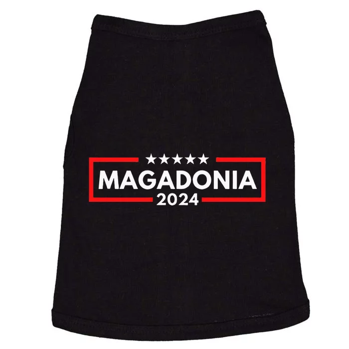 Magadonia 2024 Trump Voter Proud Trump Supporter Magadonian Doggie Tank