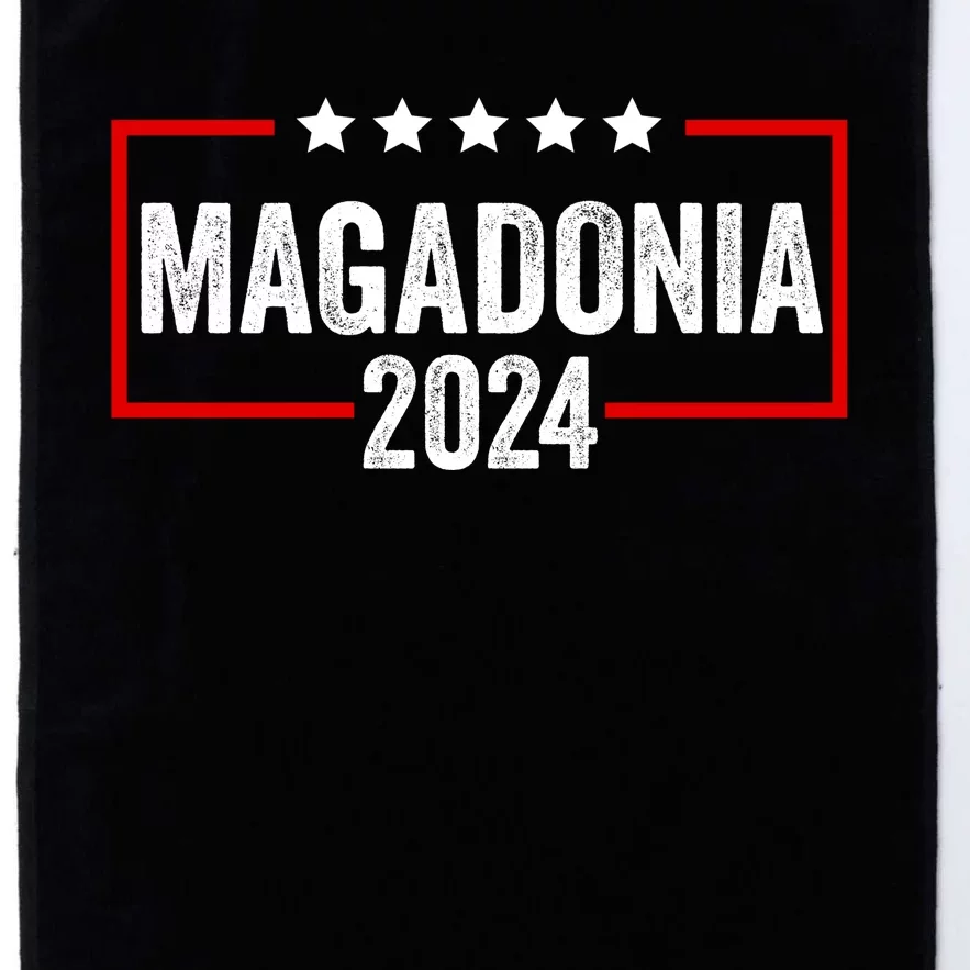 Magadonia 2024 Trump Voter Proud Trump Supporter Magadonian Platinum Collection Golf Towel