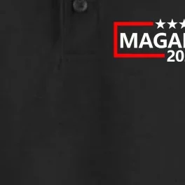 Magadonia 2024 Trump Supporter Proud Trump Voter Magadonian Dry Zone Grid Performance Polo