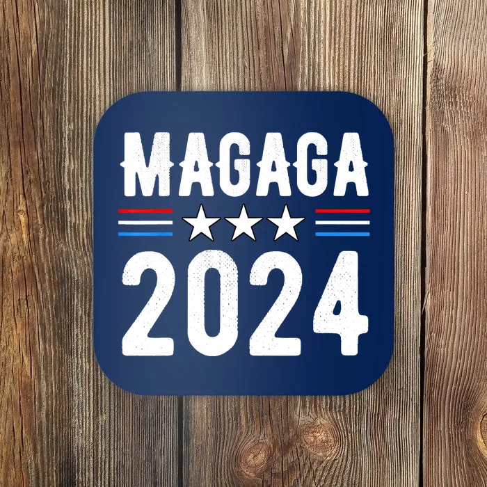 MAGAGA 2024 Trump 2024 Make America Great And Glorious Again Coaster