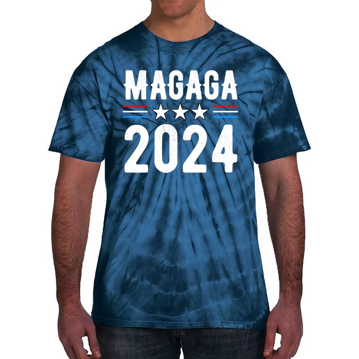 MAGAGA 2024 Trump 2024 Make America Great And Glorious Again Tie-Dye T-Shirt