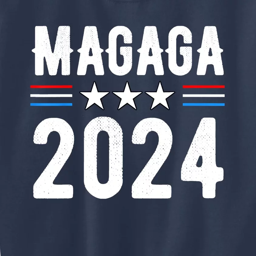 MAGAGA 2024 Trump 2024 Make America Great And Glorious Again Kids Sweatshirt