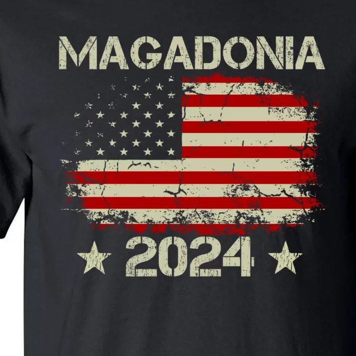 Magadonia 2024 Trump Supporter Proud Trump Voter Magadonian Tall T-Shirt