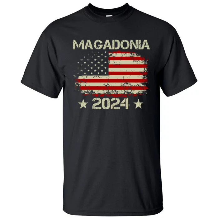 Magadonia 2024 Trump Supporter Proud Trump Voter Magadonian Tall T-Shirt