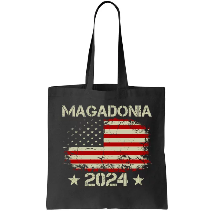 Magadonia 2024 Trump Supporter Proud Trump Voter Magadonian Tote Bag