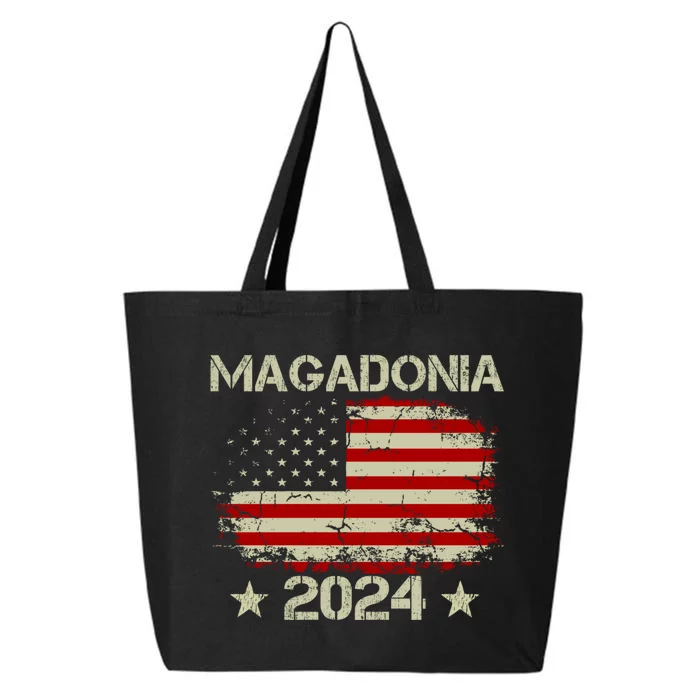 Magadonia 2024 Trump Supporter Proud Trump Voter Magadonian 25L Jumbo Tote