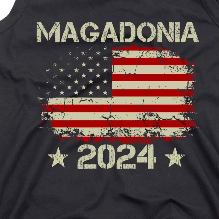 Magadonia 2024 Trump Supporter Proud Trump Voter Magadonian Tank Top