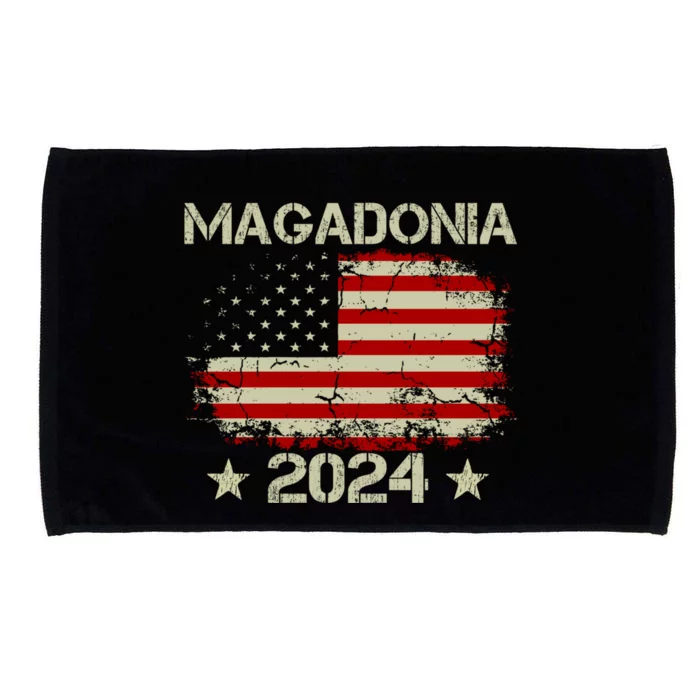 Magadonia 2024 Trump Supporter Proud Trump Voter Magadonian Microfiber Hand Towel