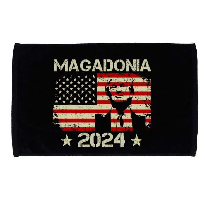 Magadonia 2024 Trump Supporter Proud Trump Voter Magadonian Microfiber Hand Towel