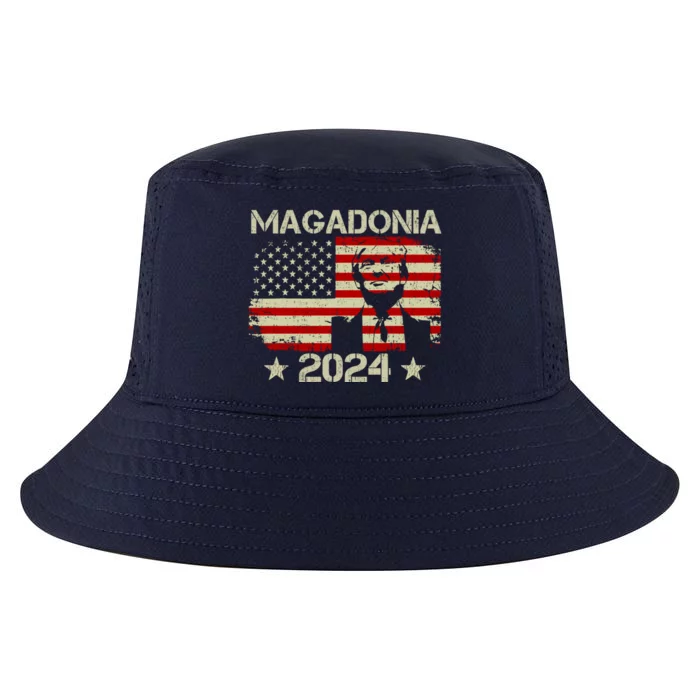 Magadonia 2024 Trump Supporter Proud Trump Voter Magadonian Cool Comfort Performance Bucket Hat