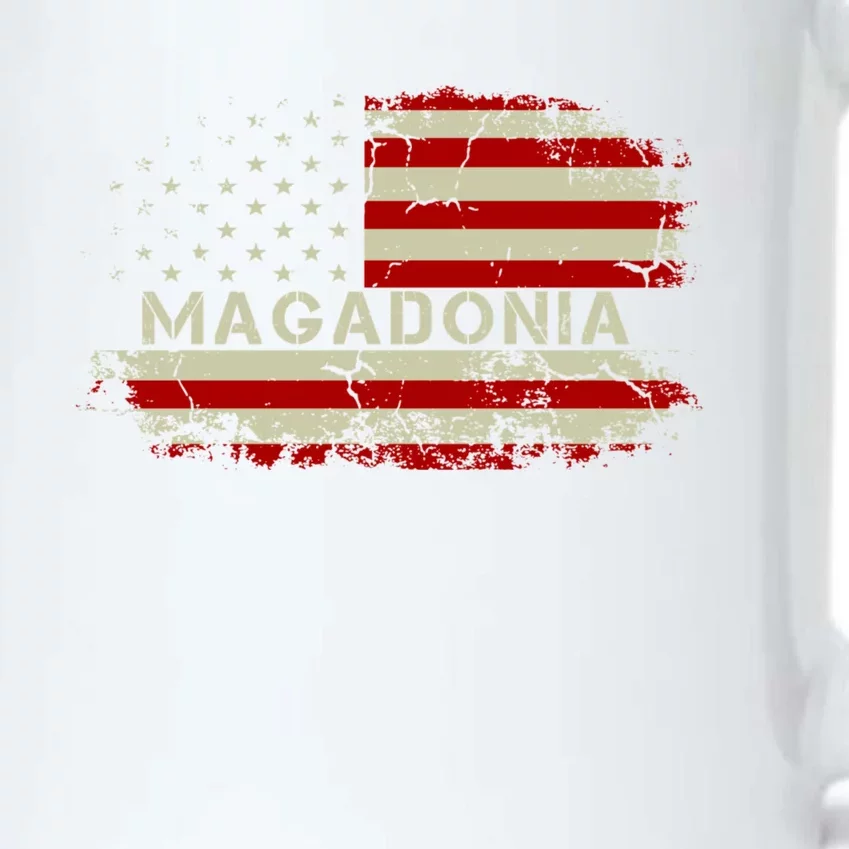 Magadonia 2024 Trump Supporter Proud Trump Voter Magadonian Black Color Changing Mug