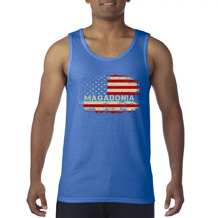 Magadonia 2024 Trump Supporter Proud Trump Voter Magadonian Tank Top