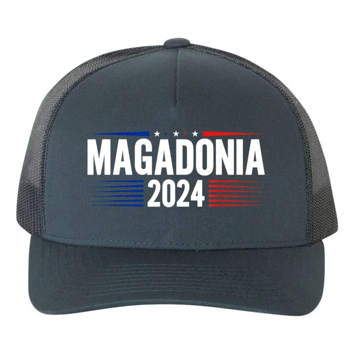 Magadonia 2024 Trump Voter Proud Trump Supporter Magadonian Yupoong Adult 5-Panel Trucker Hat