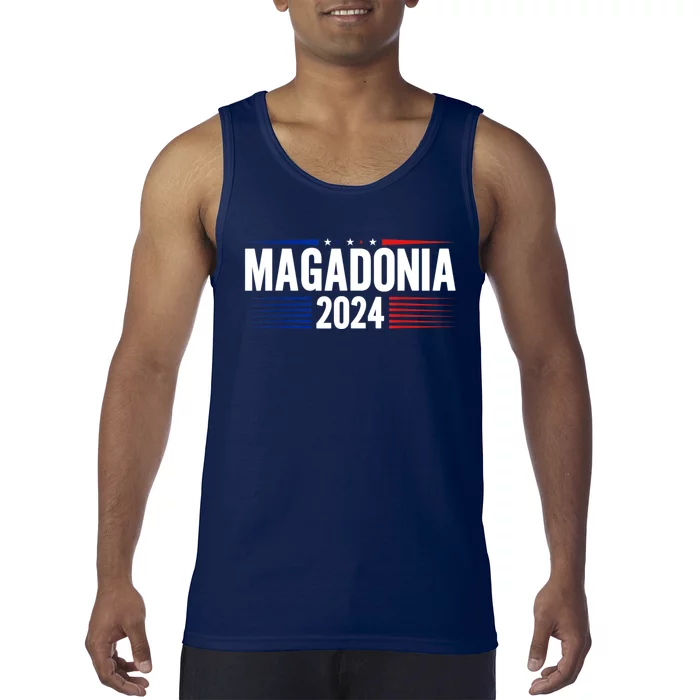 Magadonia 2024 Trump Voter Proud Trump Supporter Magadonian Tank Top