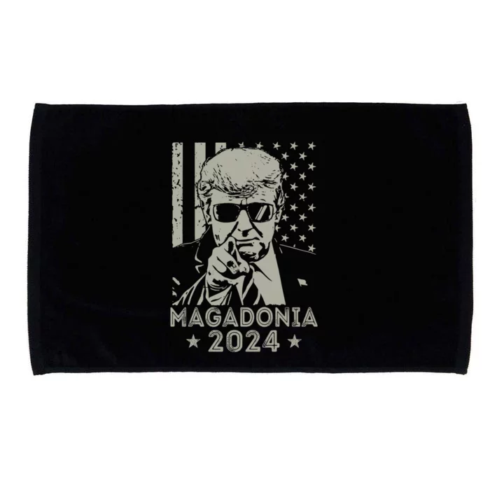 Magadonia 2024 Trump Supporter Proud Trump Voter Magadonian Microfiber Hand Towel