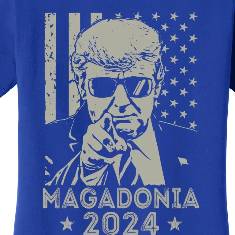 Magadonia 2024 Trump Supporter Proud Trump Voter Magadonian Women's T-Shirt