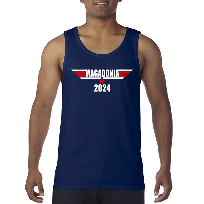 Magadonia 2024 Trump Voter Proud Trump Supporter Magadonian Tank Top