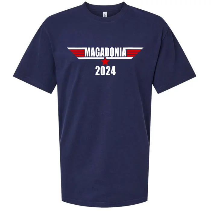 Magadonia 2024 Trump Voter Proud Trump Supporter Magadonian Sueded Cloud Jersey T-Shirt