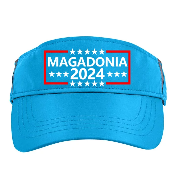 Magadonia 2024 Trump Supporter Proud Trump Voter Magadonian Adult Drive Performance Visor