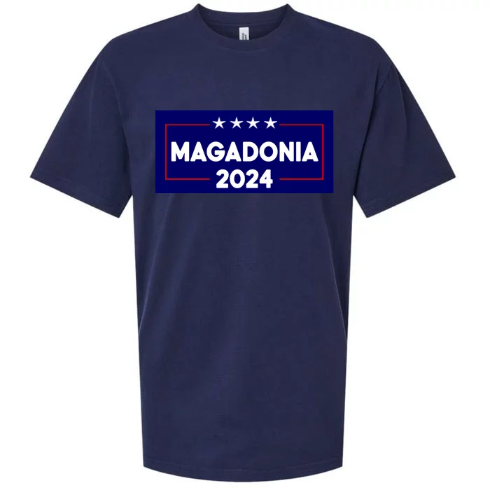 Magadonia 2024 Trump Voter Proud Trump Supporter Magadonian Sueded Cloud Jersey T-Shirt