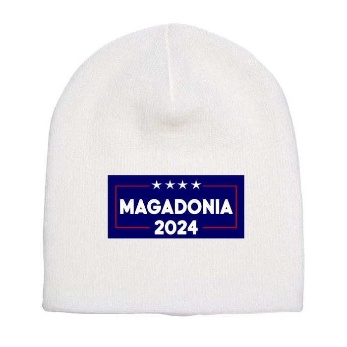 Magadonia 2024 Trump Voter Proud Trump Supporter Magadonian Short Acrylic Beanie