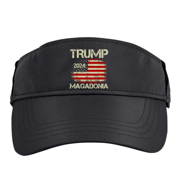 Magadonia 2024 Trump Supporter Proud Trump Voter Magadonian Adult Drive Performance Visor