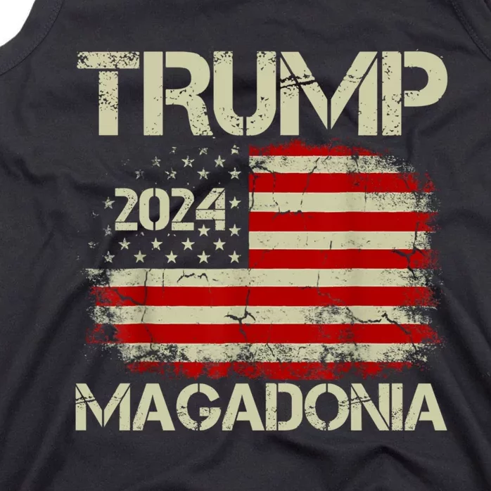 Magadonia 2024 Trump Supporter Proud Trump Voter Magadonian Tank Top