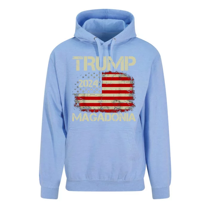 Magadonia 2024 Trump Supporter Proud Trump Voter Magadonian Unisex Surf Hoodie