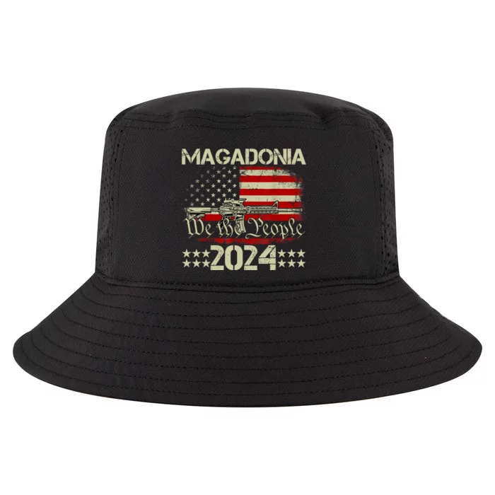 Magadonia 2024 Trump Supporter Proud Trump Voter Magadonian Cool Comfort Performance Bucket Hat