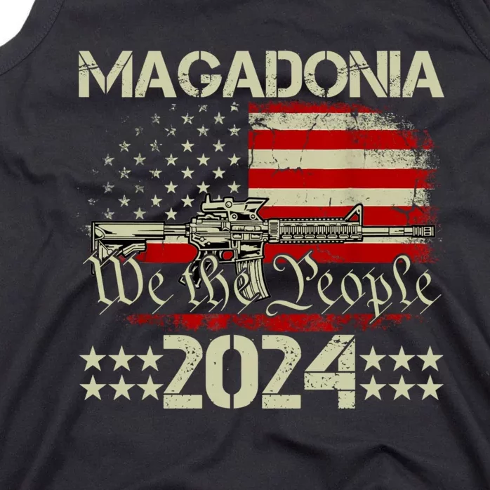 Magadonia 2024 Trump Supporter Proud Trump Voter Magadonian Tank Top