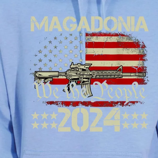 Magadonia 2024 Trump Supporter Proud Trump Voter Magadonian Unisex Surf Hoodie