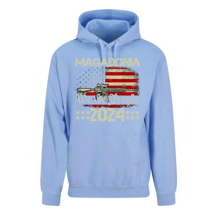 Magadonia 2024 Trump Supporter Proud Trump Voter Magadonian Unisex Surf Hoodie