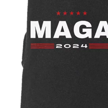 Maga 2024 Trump Supporters Presidential Election American Doggie 3-End Fleece Hoodie